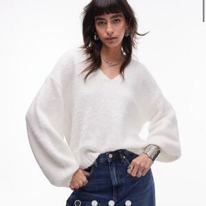 NWT Topshop 12 ivory sweater (v1)